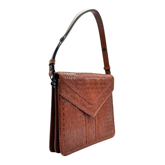 Vintage Yves Saint Laurent Woven & Braided Leather Shoulder Bag - Picture 3 of 9